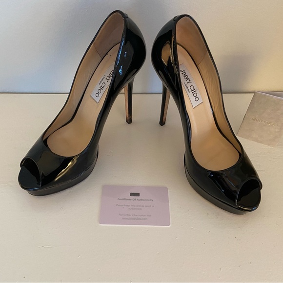 Jimmy Choo Open Toe Pumps - Picture 5 of 10